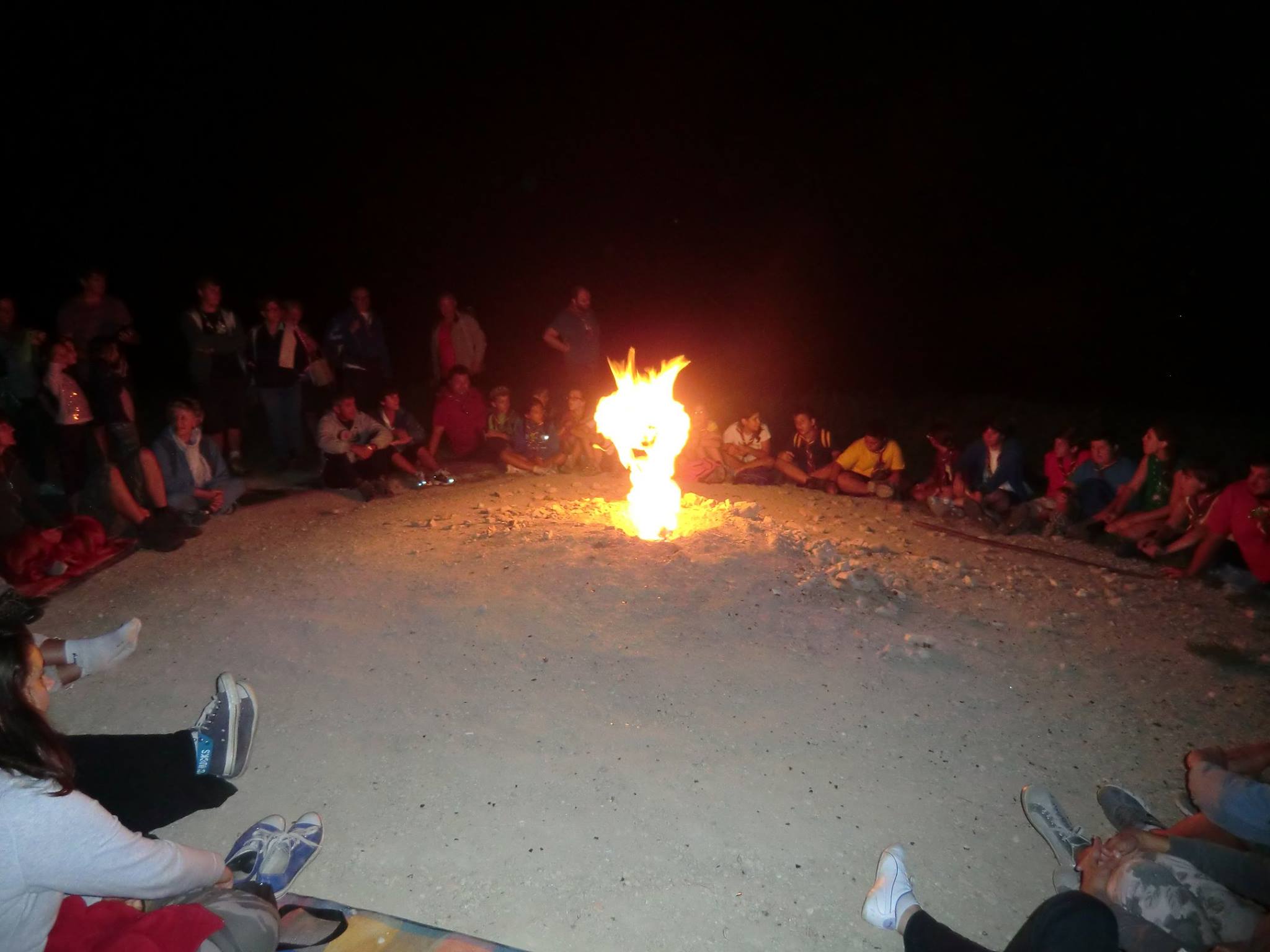 un magico momento in cerchio attorno al Vulcanello